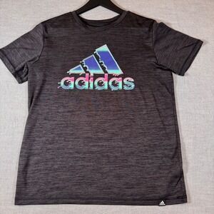 Adidas AEROREADY XL Kids T-Shirt Gray Heather Athletic Training Top